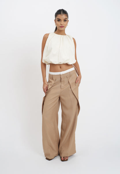 Raf Gio Sleeveless Top (Cream)