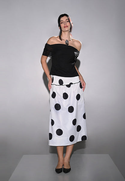 RAF Glastonbury Skirt (Wht/Blk)