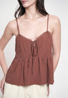 Grady Sleeveless Top (Toffee)