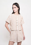 Graham Shorts  (Striped Brown)