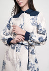 Greece Long Sleeve Dress (Printed Taupe)