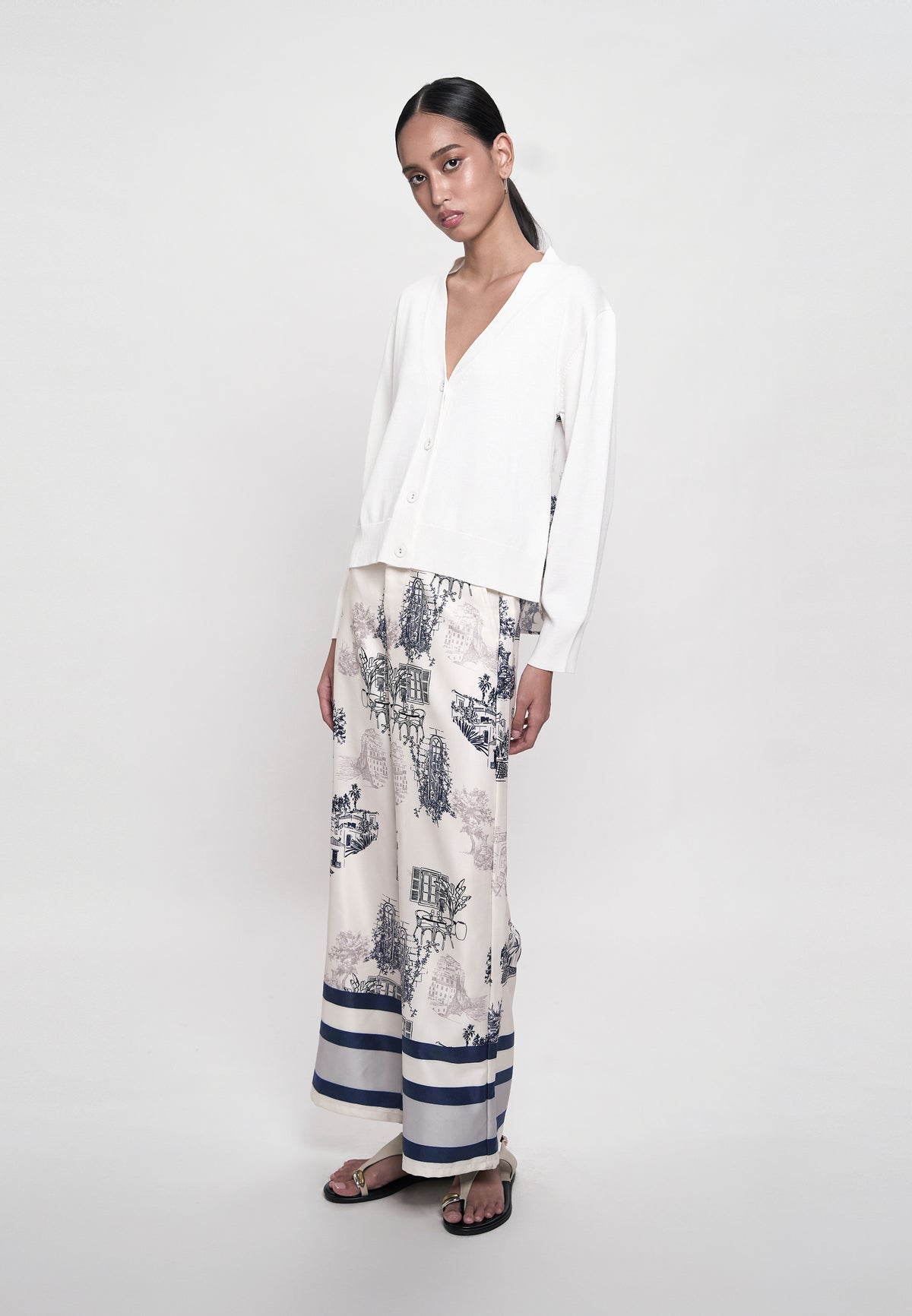 Greece Pants (Printed Taupe)