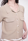 Guanna Short Sleeve Top (Taupe)