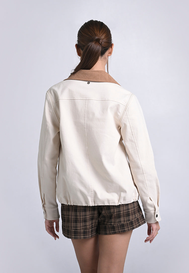 Archetype Travel Hampton Multi-Way Long Sleeve Jacket Top (Beige)