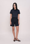 Howell Short Sleeve Top (Navy)