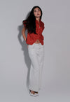Holiday 2025 Ibhya Short Sleeve Top (Red)