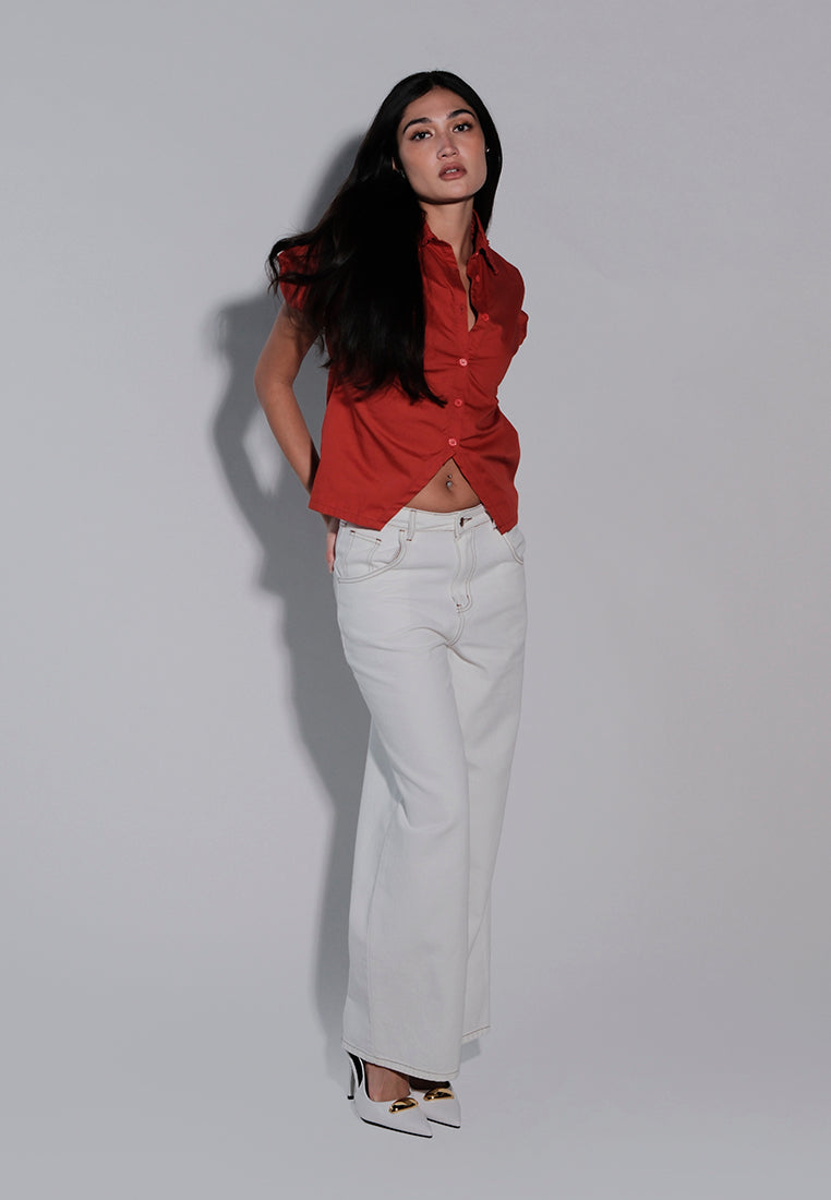 Holiday 2025 Ibhya Short Sleeve Top (Red)