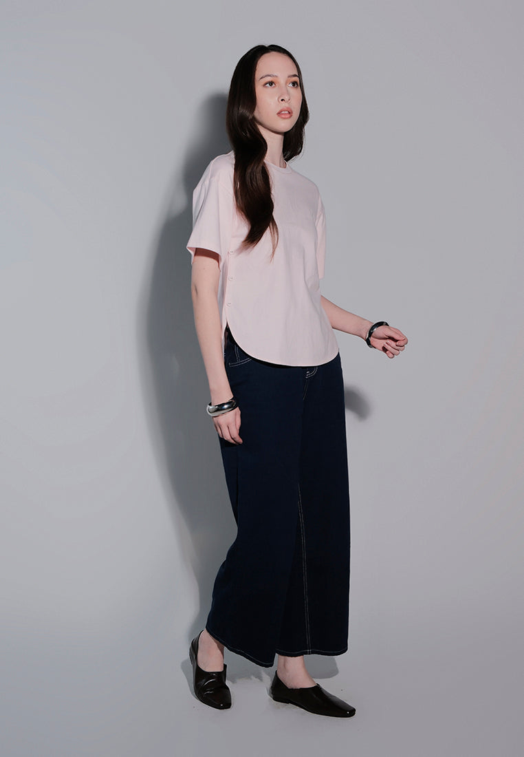 Holiday 2025 Ilette Short Sleeve Top (Blush)