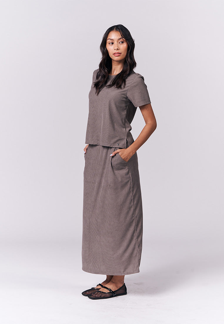 Ilex Short Sleeve Top (Gray)