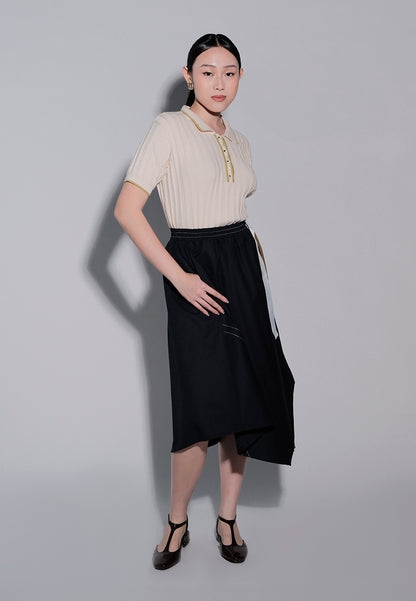 Holiday 2025 Jafar Short Sleeve Top (Cream)