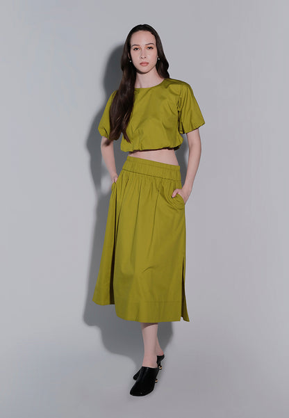Holiday 2025 Juicy Skirt  (Chartreuse)