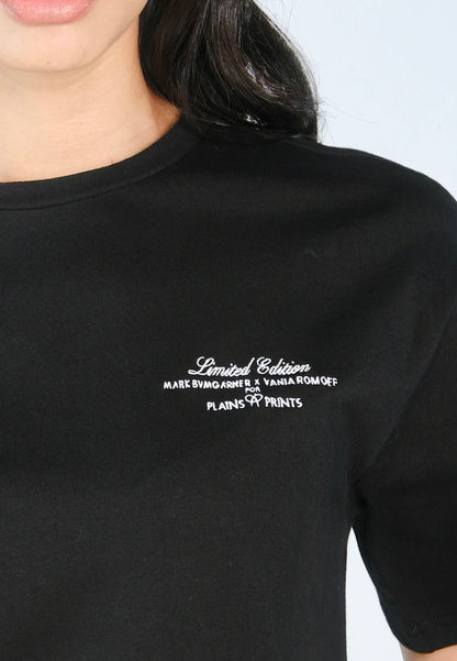 Mark Bumgarner X Vania Romoff For Plains & Prints Limited Edition Tee Top (Black)
