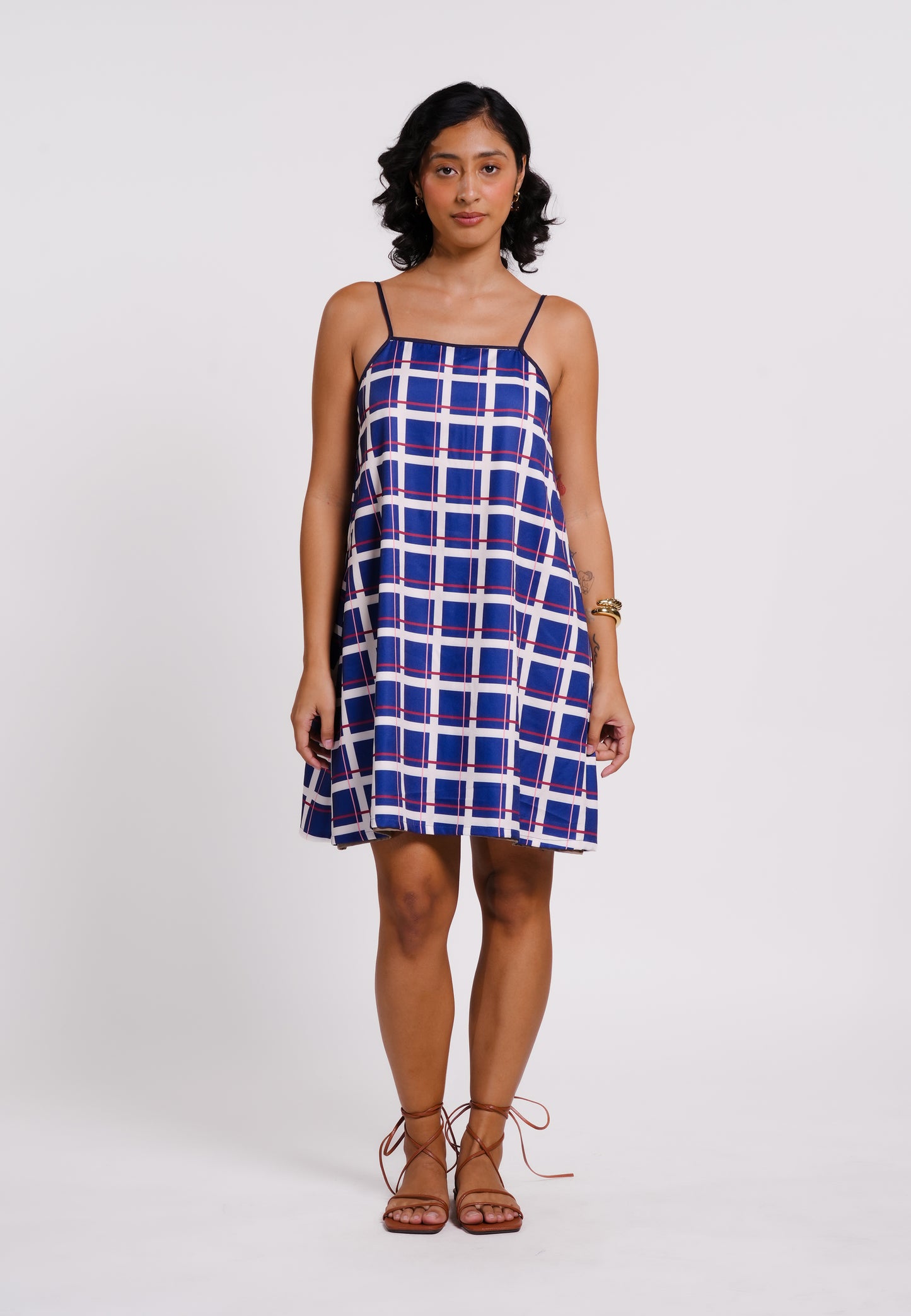 Archetype Summer Essentials Lucky Reversible Sleeveless Dress (Printed Brown)