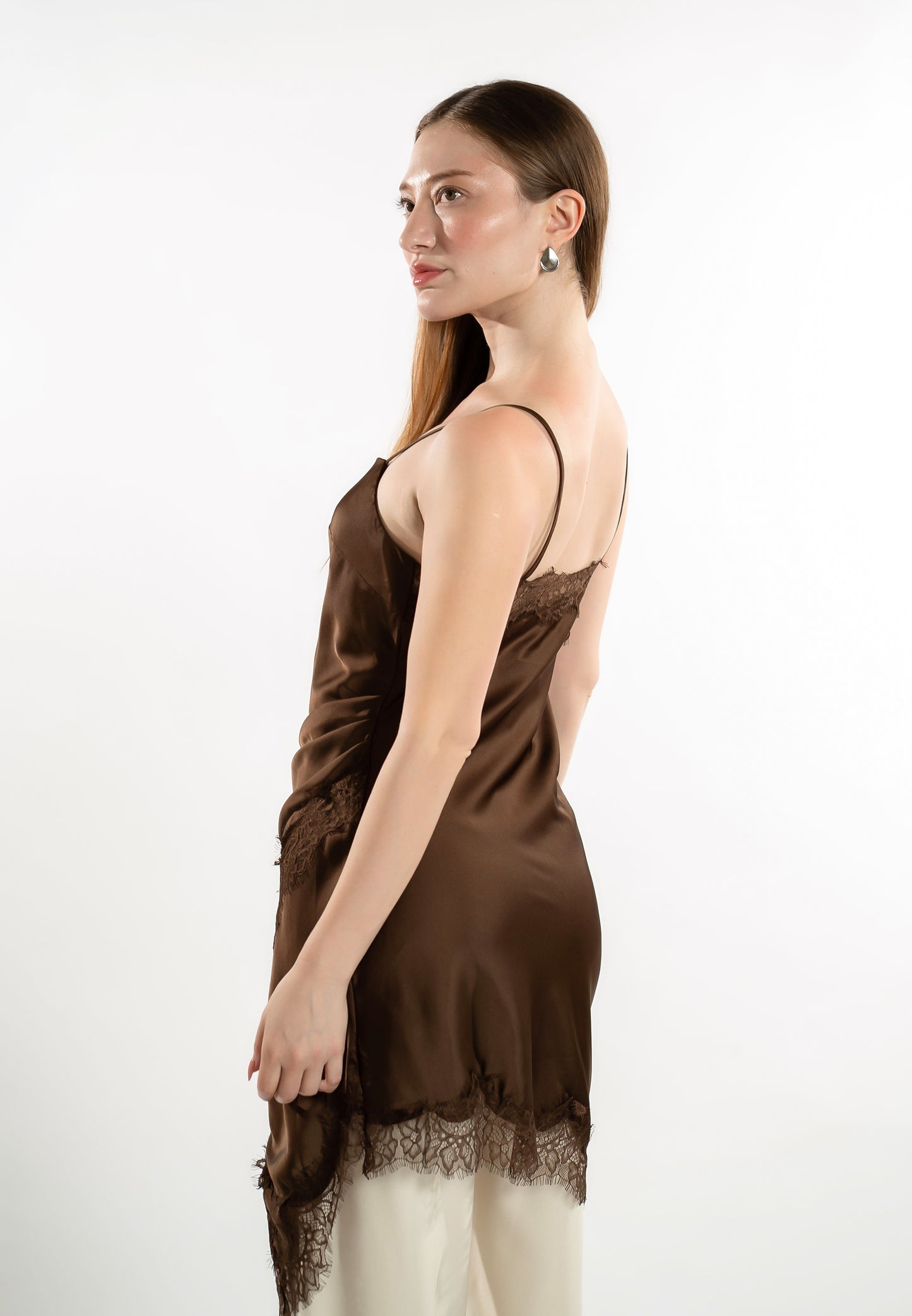 RAF Luge Sleeveless Tunic Top (Brown)