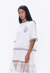 Plains & Prints x Randolf Logo T-Shirt Dress (Offwhite)