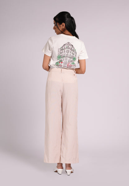 Summer Tees 2026 Odesa Short Sleeve Shirt Top(White)