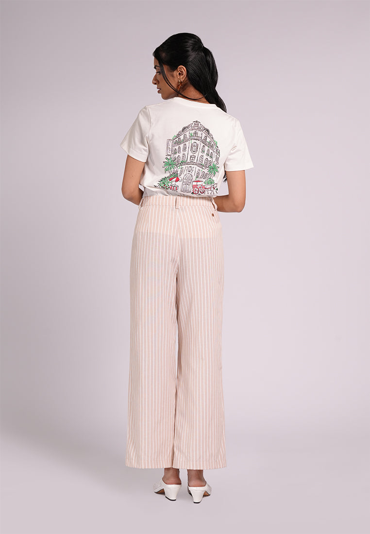 Summer Tees 2026 Odesa Short Sleeve Shirt Top(White)