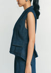 RAF Pike Sleeveless Vest (Denim)