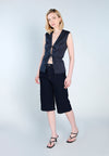 Raf Fletcher Sleeveless Top (Mid.Blue)