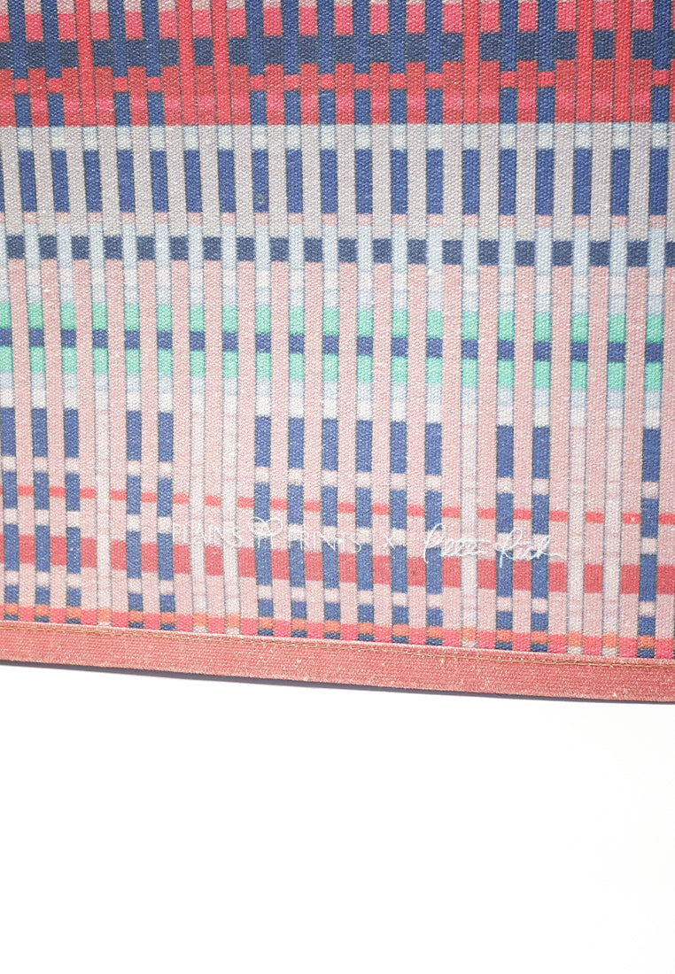 Plains & Prints × Pete Rich Tote Bag W/ Charm (Pink/Green)