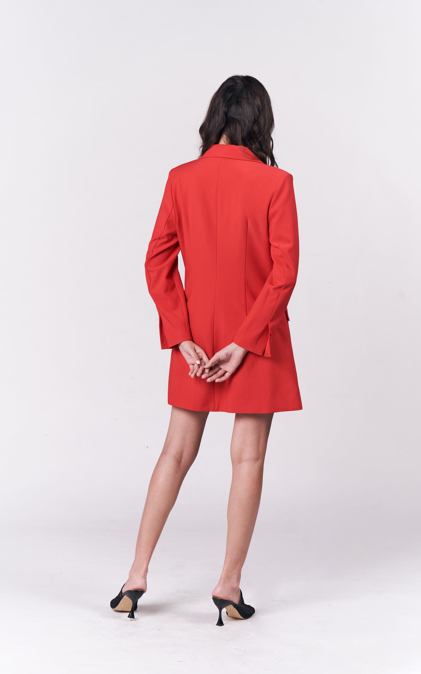 Holiday Dressess Rossa Corsa Long Sleeve Dress (Red)