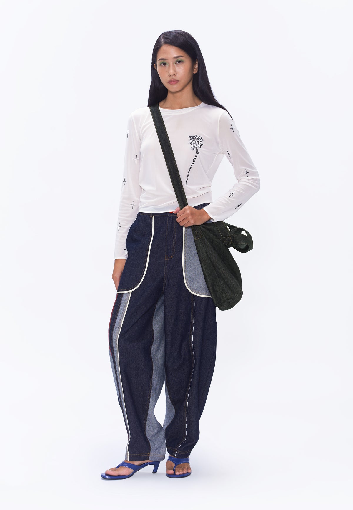 Plains & Prints x Randolf Rose Long Sleeve Top (Cream)