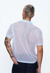 Plains & Prints x Randolf Tulip Barong Knit Short Sleeve Top (Light Blue)