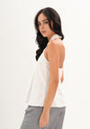 Archetype Refined Vapor Sleeveless Top  (Offwhite)