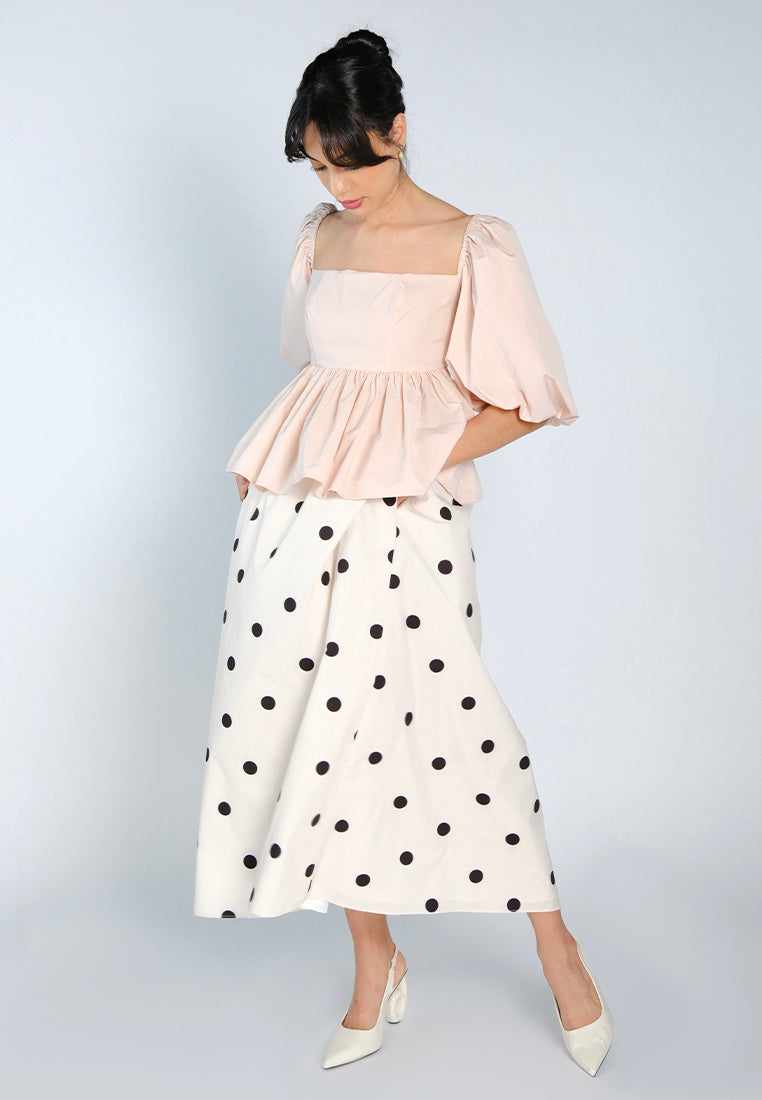 Mark Bumgarner X Vania Romoff For Plains & Prints Amelia Skirt  (Polkadot)
