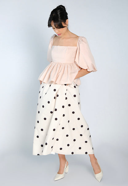 Mark Bumgarner X Vania Romoff For Plains & Prints Amelia Skirt  (Polkadot)