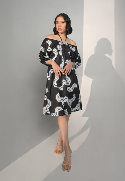 Chance Quarter Sleeve Dress (Multi)