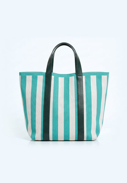Archetype Summer Essentials Cove Tote Bag(Striped Green)