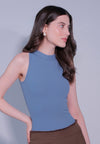 Raf Dame Sleeveless Bodysuit Top (Blue)