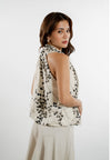 Everlea Sleeveless (2-way) Top (Printed Cream)