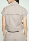 Gaile Short Sleeve Top (Taupe)