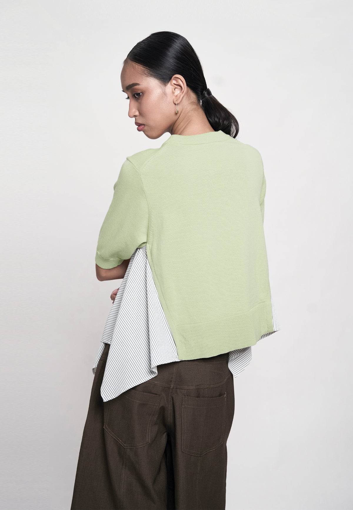 Giannu Short Sleeve Top (Sage)