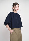 Gibson Quarter Sleeve Top (Navy)