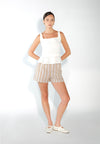 Sari-Sari Giliw Shorts  (Striped Brown)