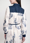 Greece Long Sleeve Dress (Printed Taupe)