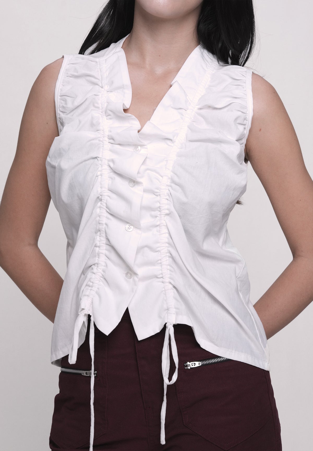 Havenn Sleeveless Top (Offwhite)
