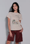 Holiday Tees 2025 Holiday Diet Short Sleeve Shirt Top (Beige)