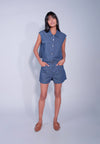 DNM Studios x Raxenne Isabelas Sleeveless Top (Blue)