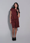Holiday 2025 Jeopard Extended Sleeve Top  (Burgundy)