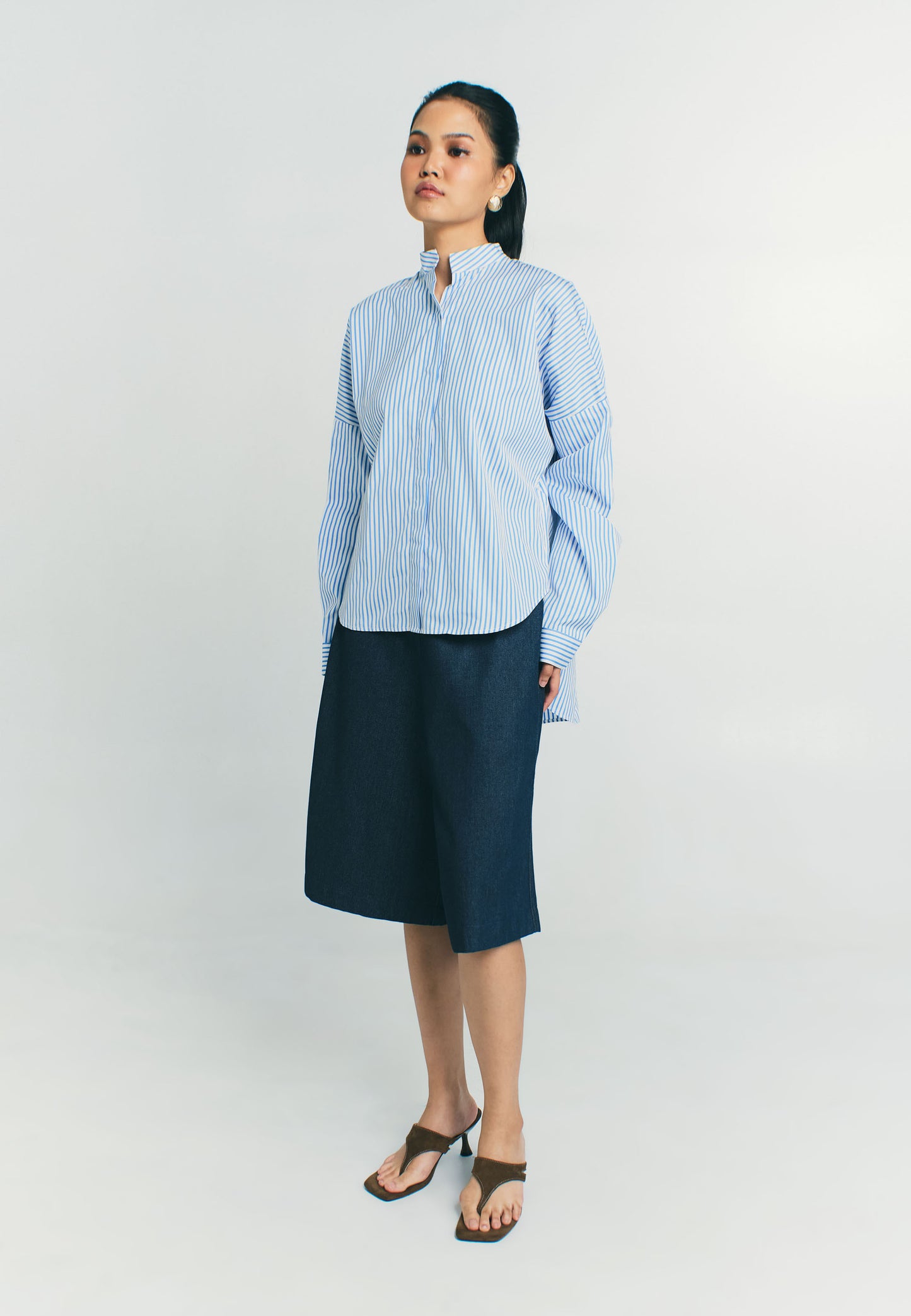 RAF Pear Long Sleeve W/ Belt (Blue )