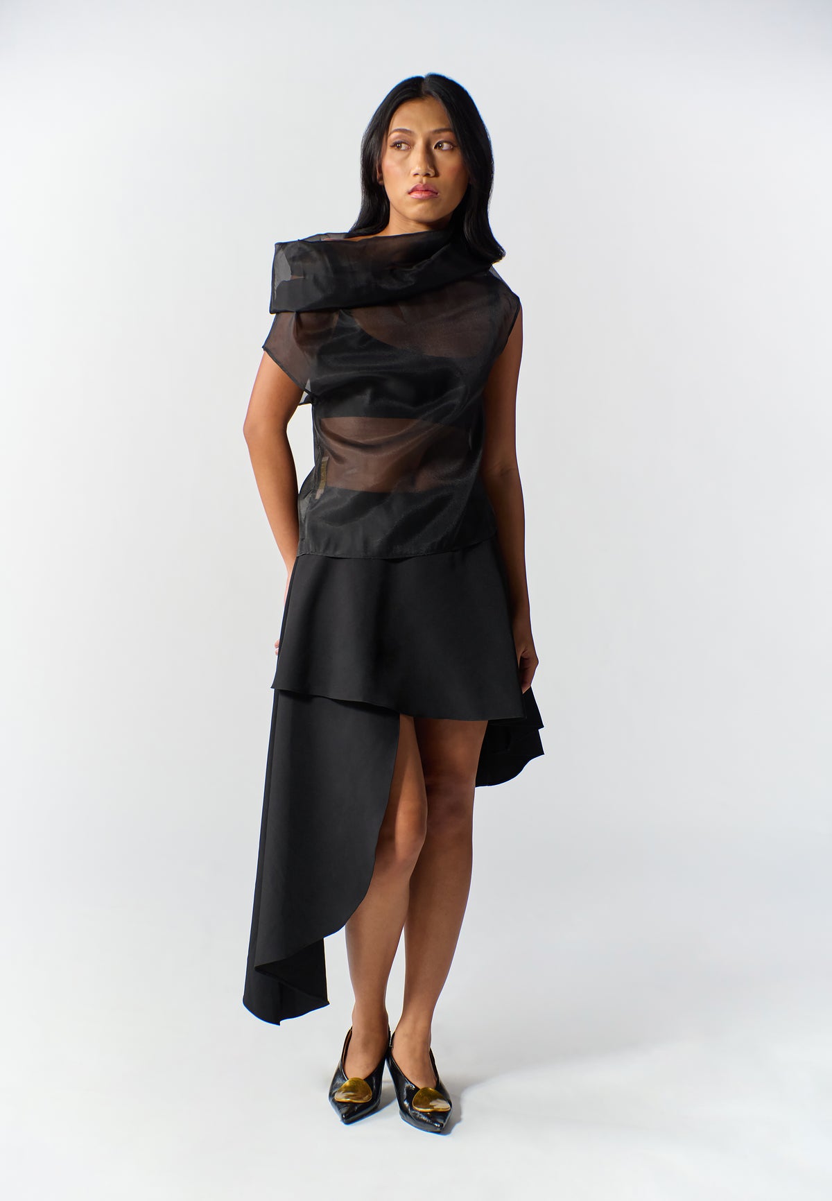 RAF Riven Extended Sleeve Top (Black)