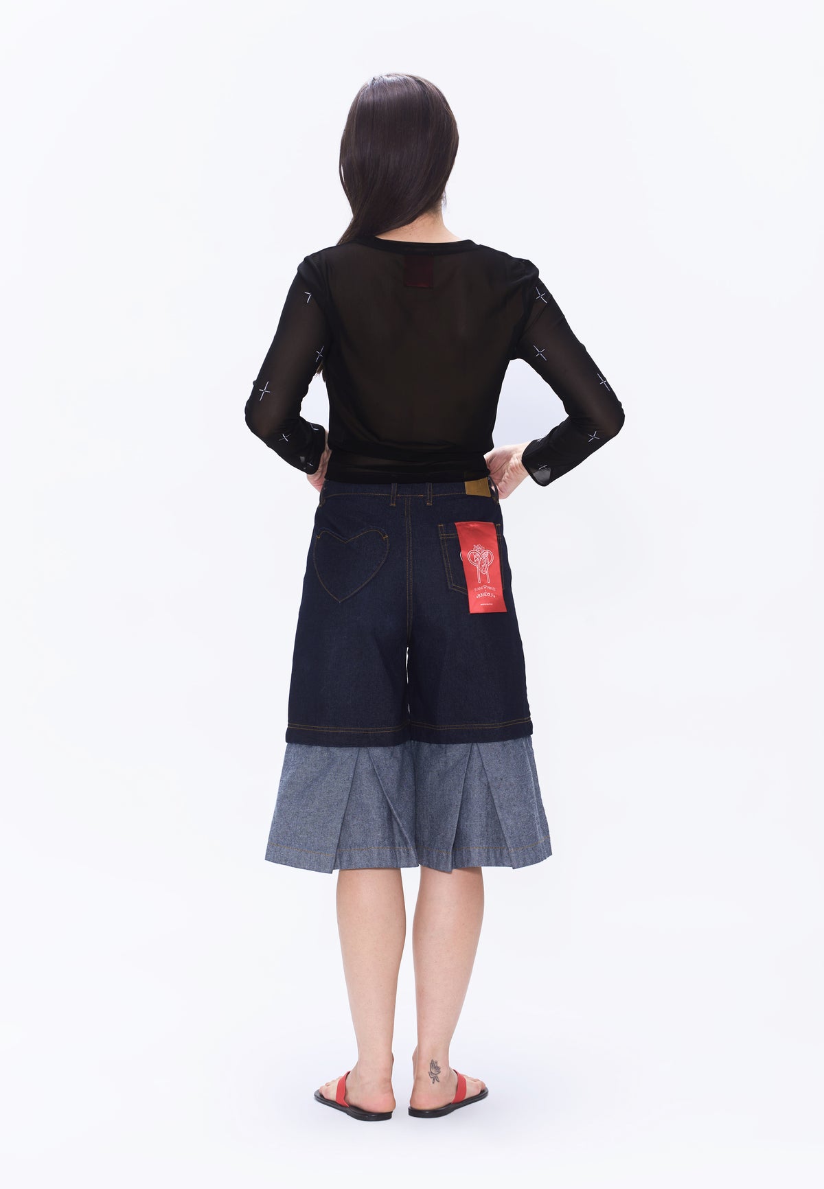 Plains & Prints x Randolf Rose Long Sleeve Top (Black)