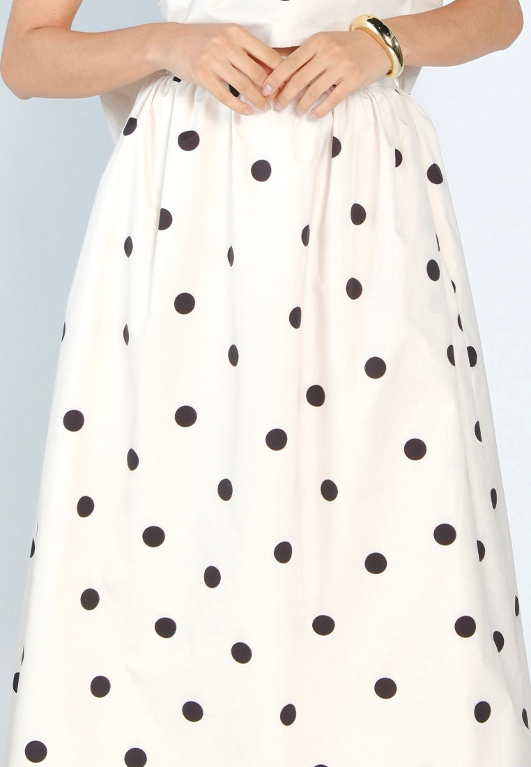 Mark Bumgarner X Vania Romoff For Plains & Prints Amelia Skirt  (Polkadot)