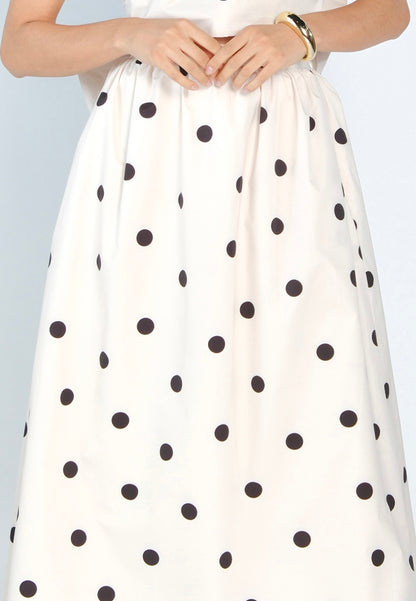 Mark Bumgarner X Vania Romoff For Plains & Prints Amelia Skirt  (Polkadot)