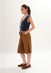 Fuzz Long Shorts  (Brown)
