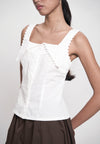 Gentry Sleeveless Top (Offwhite)